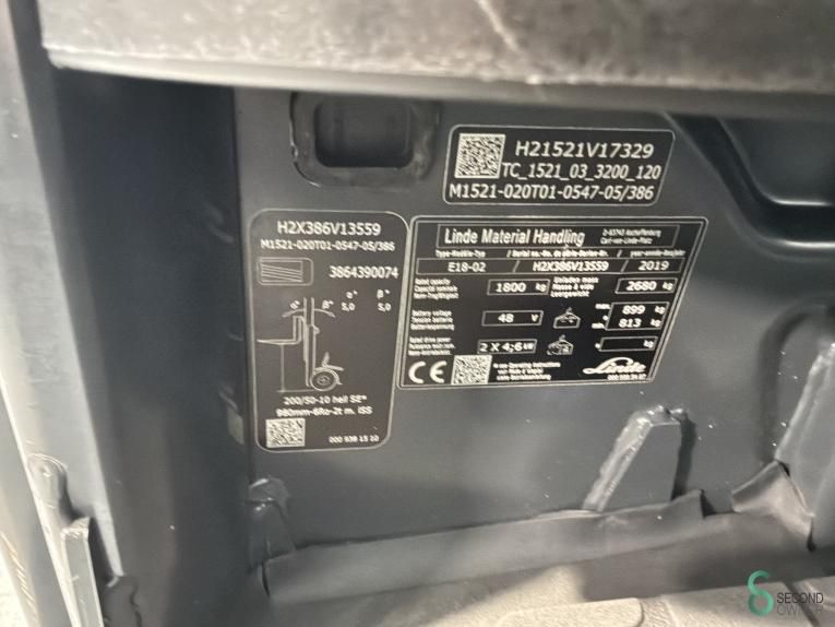 Forklifts Electric Linde E 18 2019