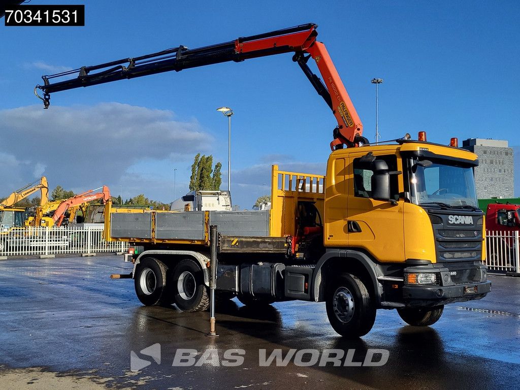 Scania G G440 6X4 Palfinger PK18002 EH Crane Kran 7m3 Tipper Big-Axle Full Steel Euro 5