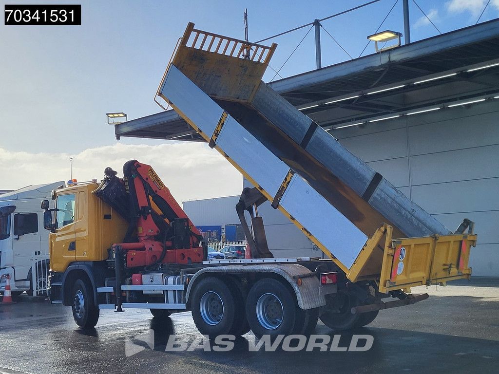 Scania G G440 6X4 Palfinger PK18002 EH Crane Kran 7m3 Tipper Big-Axle Full Steel Euro 5