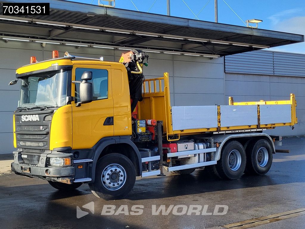 Scania G G440 6X4 Palfinger PK18002 EH Crane Kran 7m3 Tipper Big-Axle Full Steel Euro 5