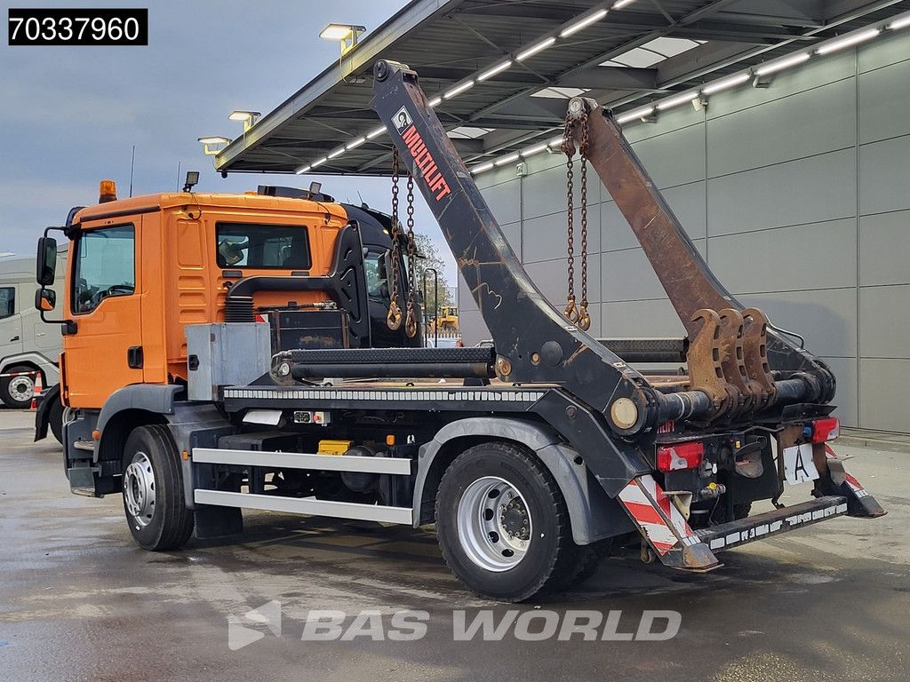 MAN TGM 18.320 4X2 HIAB FTR12 Skiploader Absetzkipper Automatic Euro 6