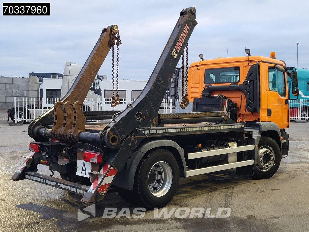 MAN TGM 18.320 4X2 HIAB FTR12 Skiploader Absetzkipper Automatic Euro 6