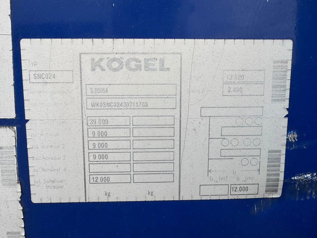 Kögel **BELGIAN ORIGINE-SAF AXXLES**