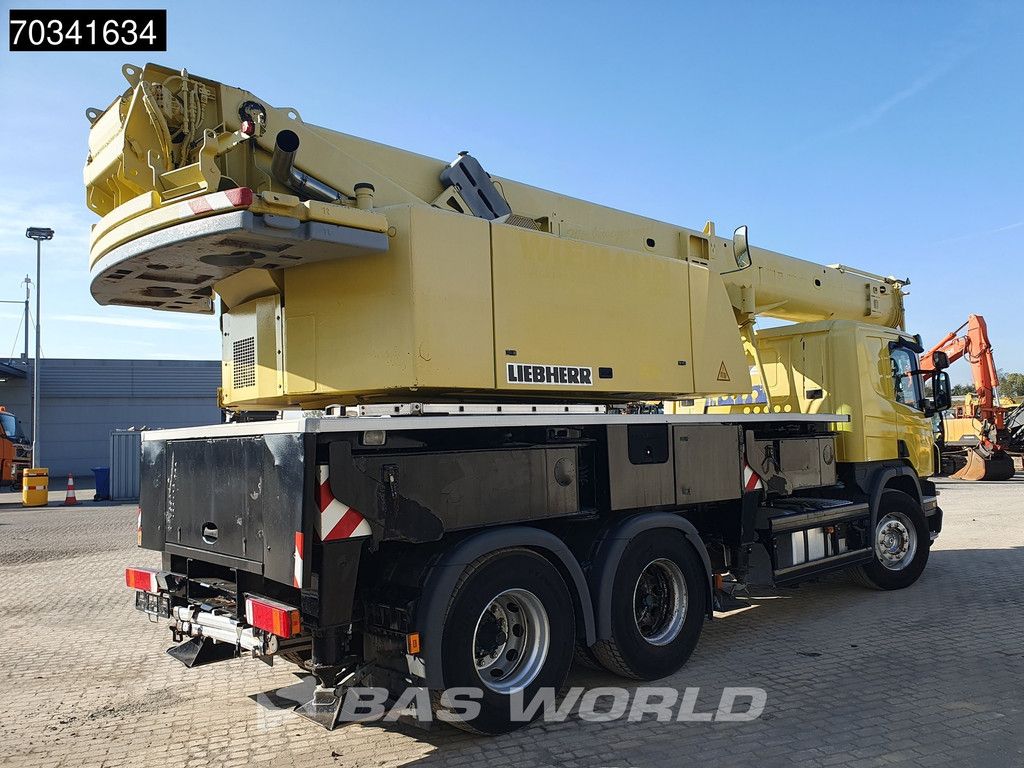 Scania P340 6X4 Liebherr LTF 1035-3.1 Telescopic crane Manual Euro 3