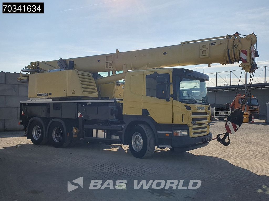 Scania P340 6X4 Liebherr LTF 1035-3.1 Telescopic crane Manual Euro 3