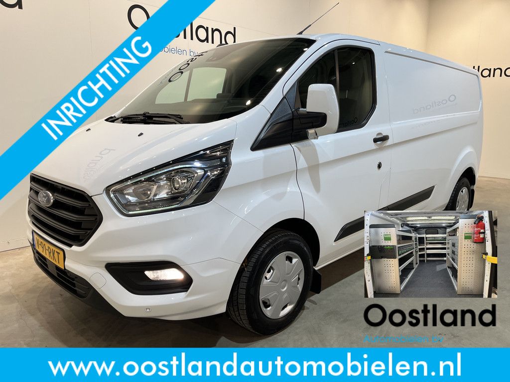 Ford Transit Custom 300 2.0 TDCI L2H1 Trend / Servicebus / Bott Inrichting / Euro 6 / Airco / CarPlay / Camera / Cruise Control / Navigatie / 3-Zits / 74.000 KM !!