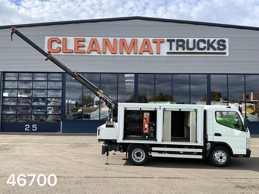 FUSO Canter 7C15 Euro 6 ROM hogedruk + Hiab 1,8 Tonmeter laadkraan