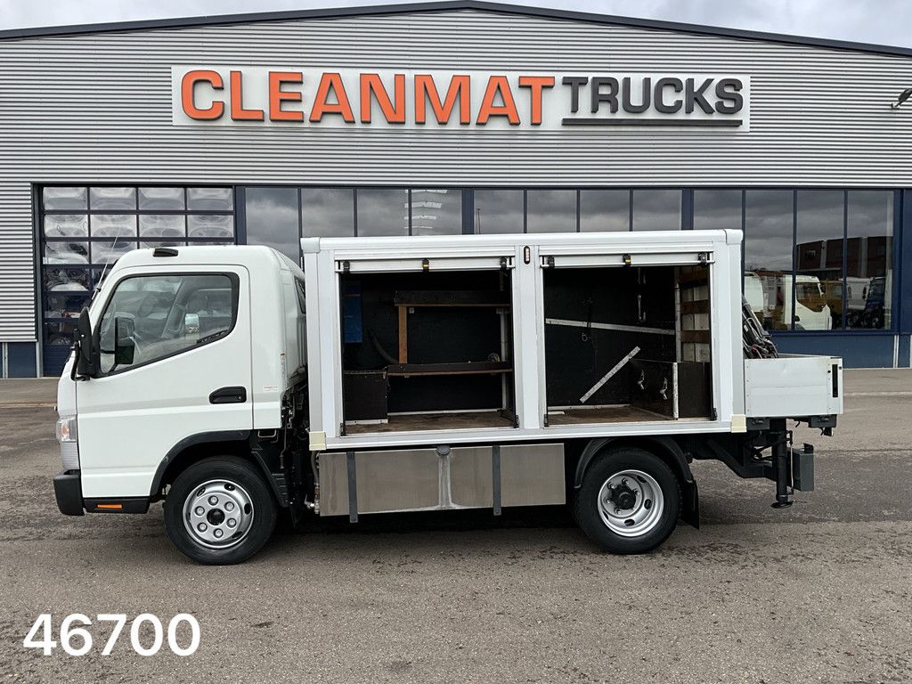 FUSO Canter 7C15 Euro 6 ROM hogedruk + Hiab 1,8 Tonmeter laadkraan
