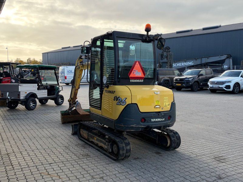 Yanmar SV26 Velholdt 2,8 tons minigraver med 2 skovle