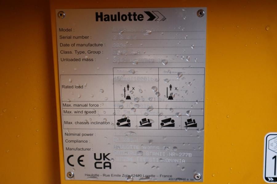 Haulotte Compact 12DX Valid Inspection, Diesel, 4x4 Drive,