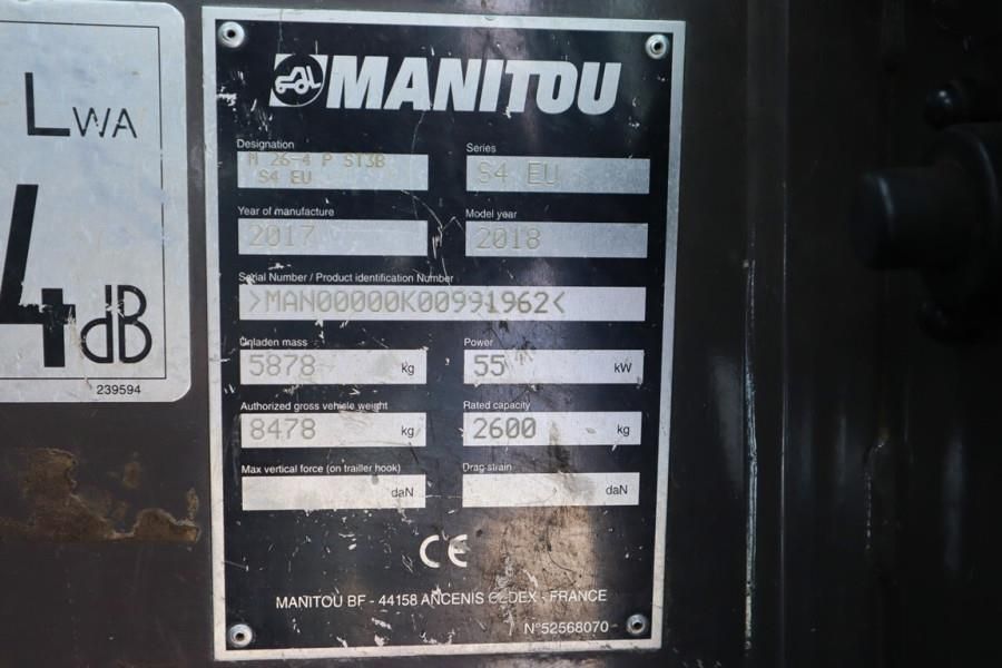 Manitou M26-4 Valid inspection, Diesel, 4x4 Drive, 4500mm