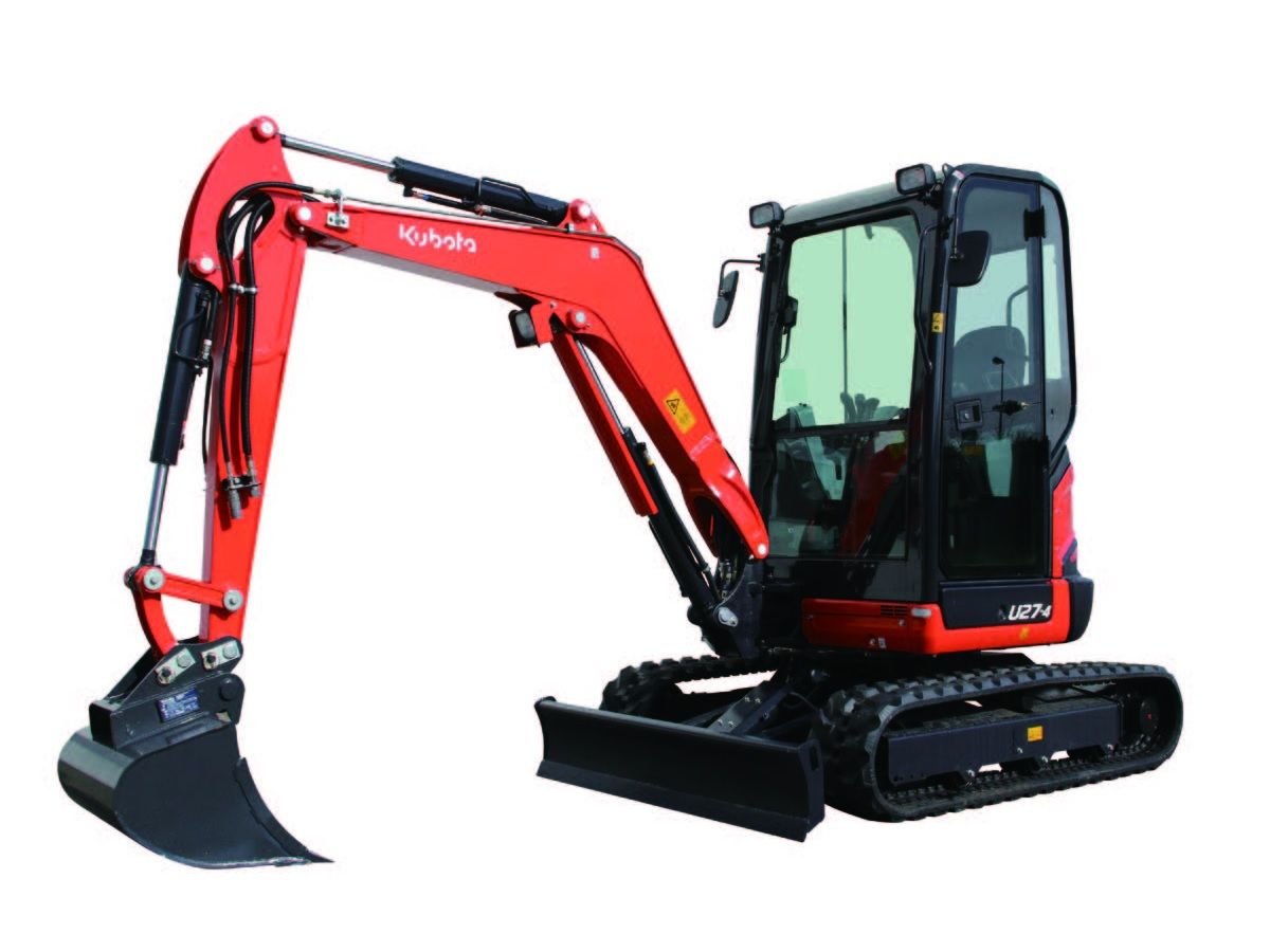 Kubota U27-4 HI, minigraver, minikraan, BJ2026,Nieuw!