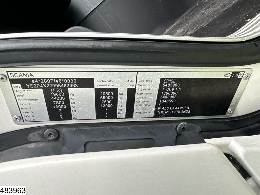 Scania P 450 EURO 6, Retarder, Rolfo, Combi