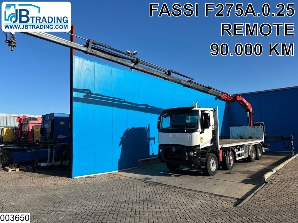Renault C 430 EURO 6, 8x4, Fassi, Remote