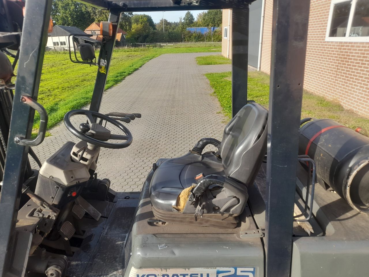 Komatsu FG25 LPG heftruck versnellingsbak defect