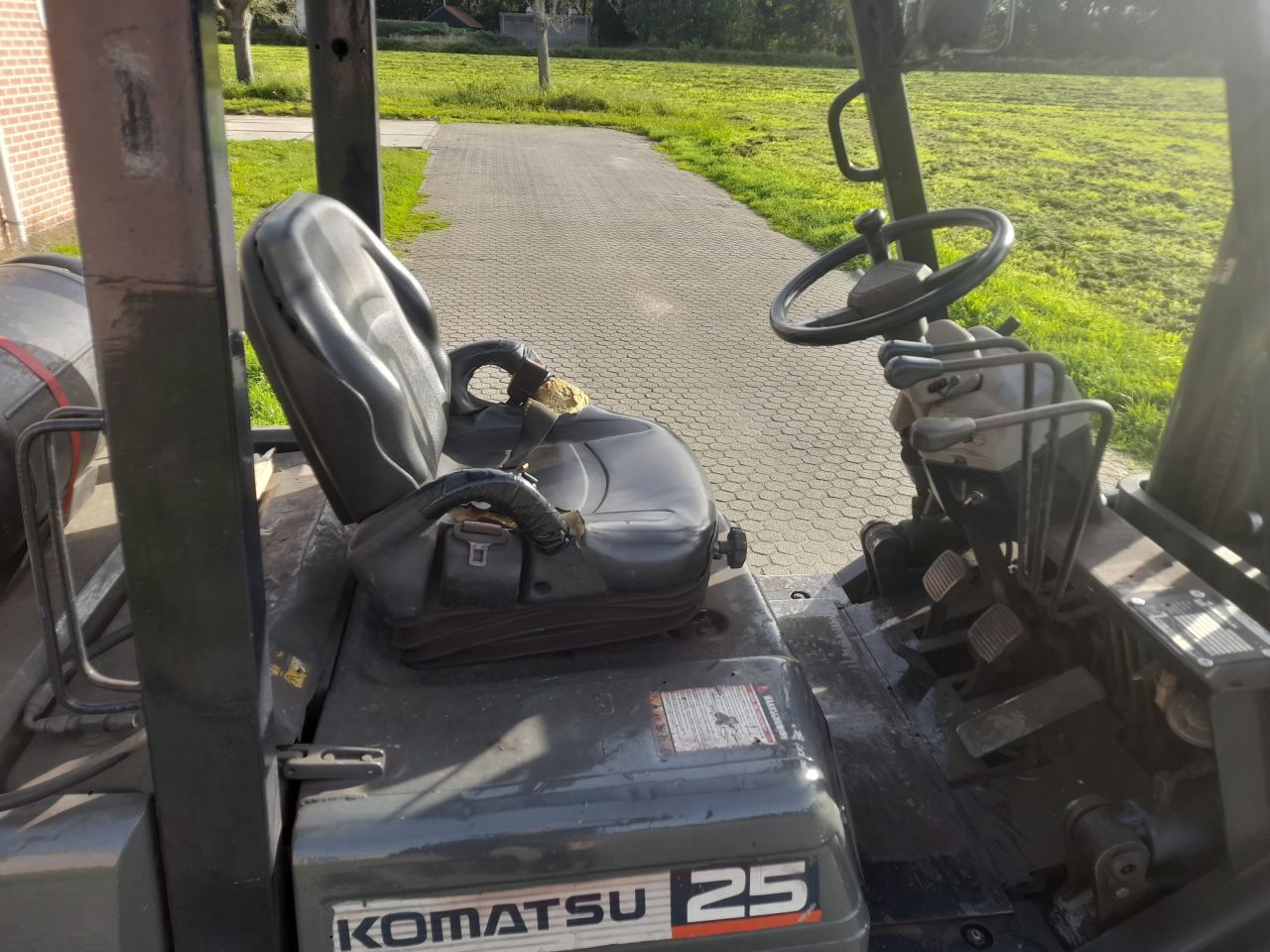 Komatsu FG25 LPG heftruck versnellingsbak defect