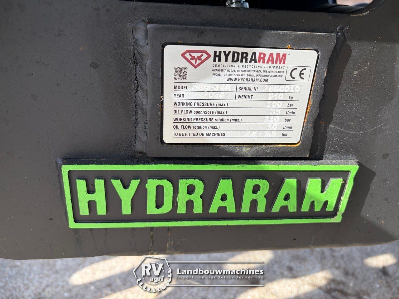 Hydraram HSG-34R Sloopsoorteerknijper CW10 | NIEUW