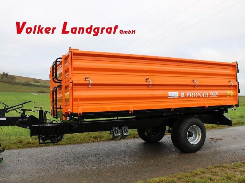 Pronar T 671 Einachs Dreiseitenkipper, 7,2 to