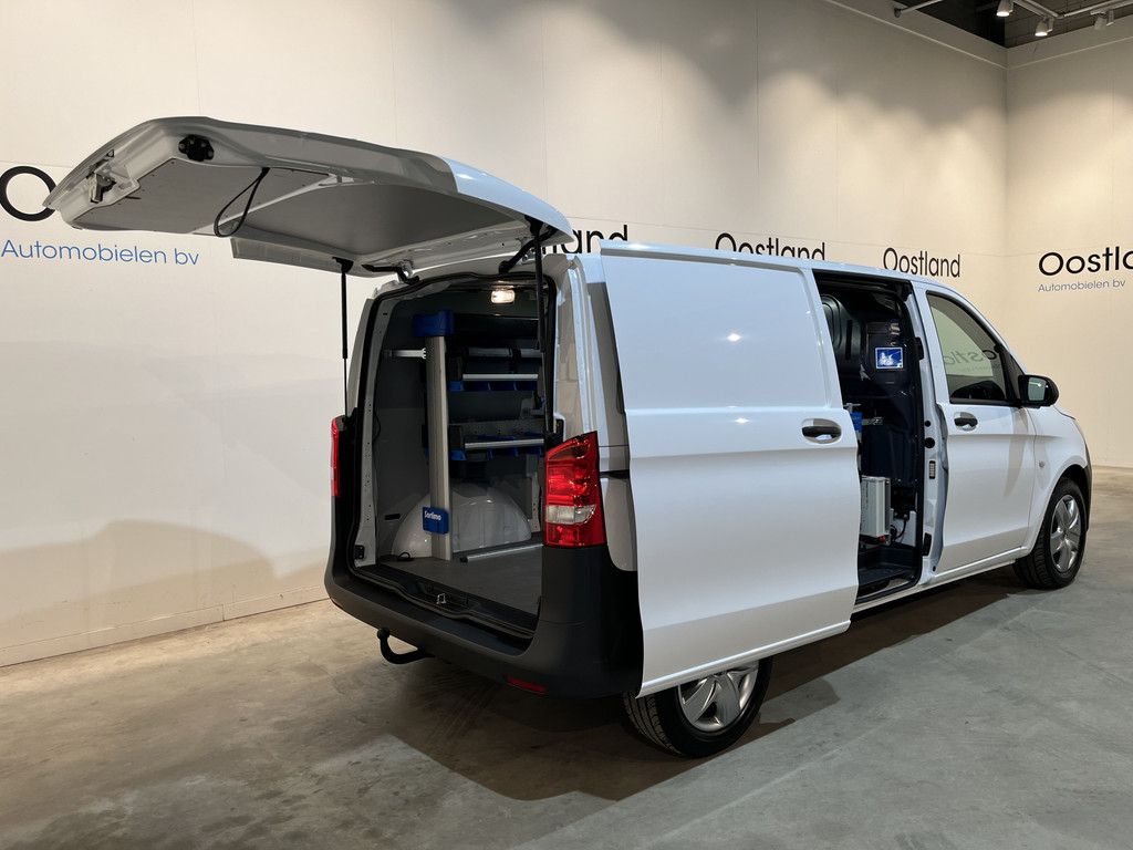 Mercedes-Benz Vito 114 CDI L1 Pro RWD Automaat Servicebus / Sortimo Inrichting / Euro 6 / Schuifdeur L + R / 220V. / Airco / Cruise Control / Camera / CarPlay / Trekhaak / Klep / 3-Zits