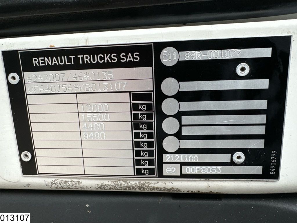 Renault D12 210 EURO 6, Dhollandia