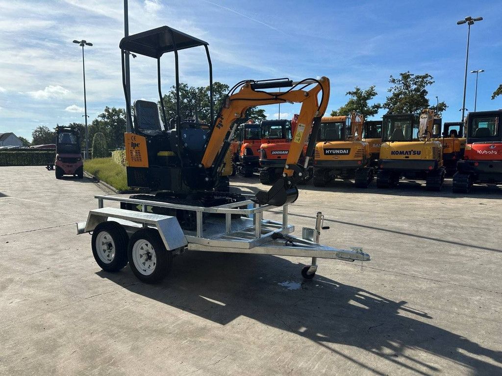 Minibagger JPC HT12 Diesel, Baujahr 2025, neu auf Anhänger