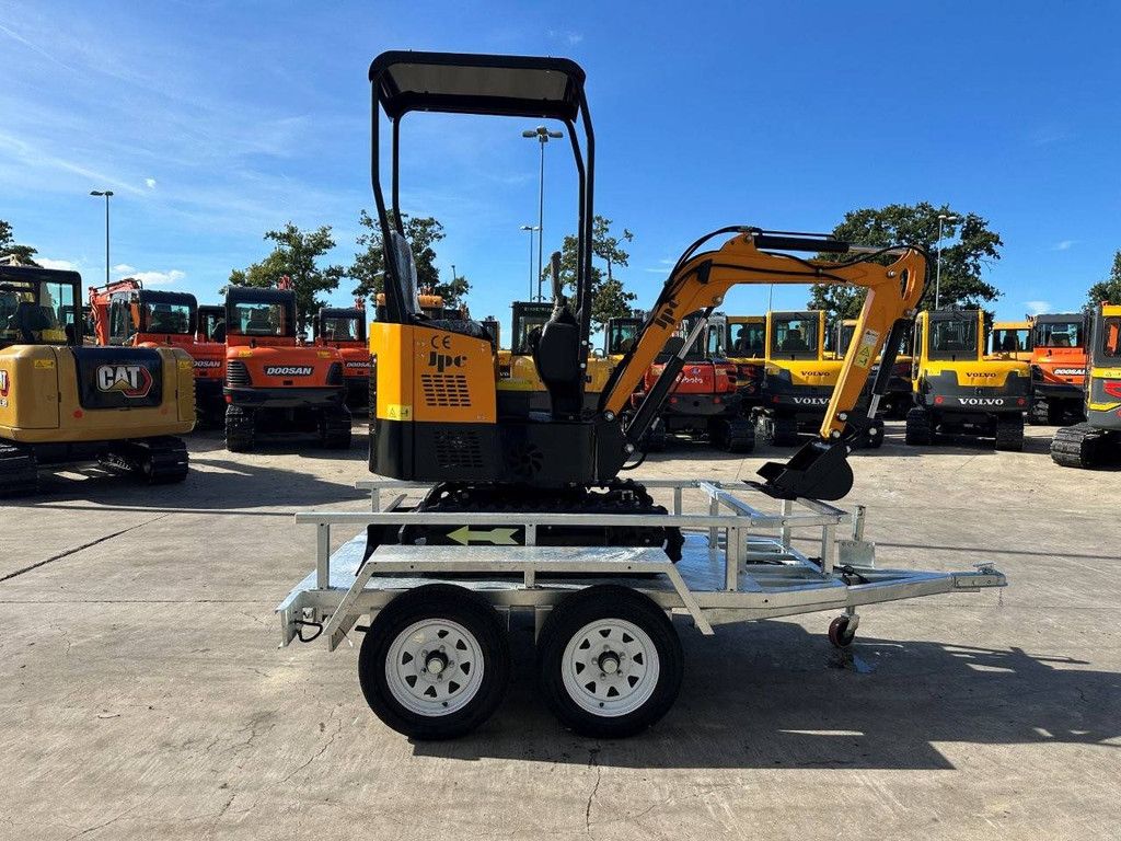 Minibagger JPC HT12 Diesel, Baujahr 2025, neu auf Anhänger
