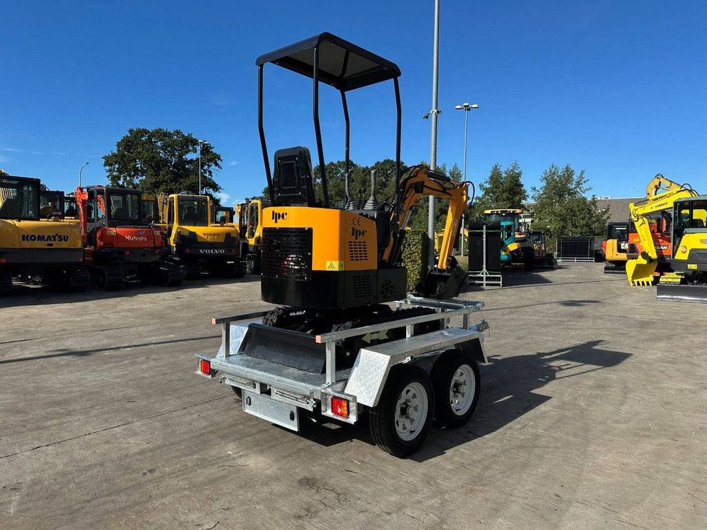 Minibagger JPC HT12 Diesel, Baujahr 2025, neu auf Anhänger