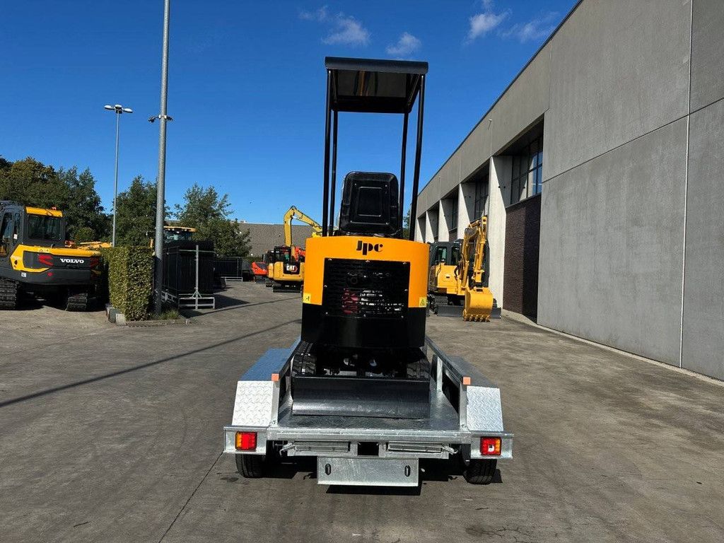 Minibagger JPC HT12 Diesel, Baujahr 2025, neu auf Anhänger
