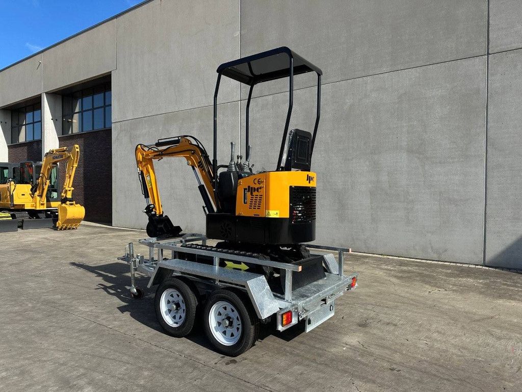 Minibagger JPC HT12 Diesel, Baujahr 2025, neu auf Anhänger