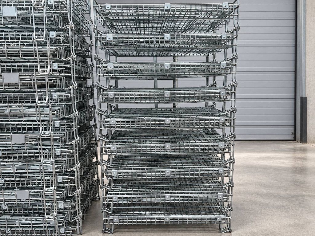 Foldable mesh container 1200x800x1000mm 20 pcs