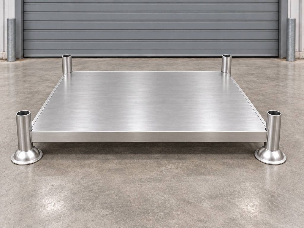 Stacking frame RTE 1400 x 1030 with metal plate 2026 34x