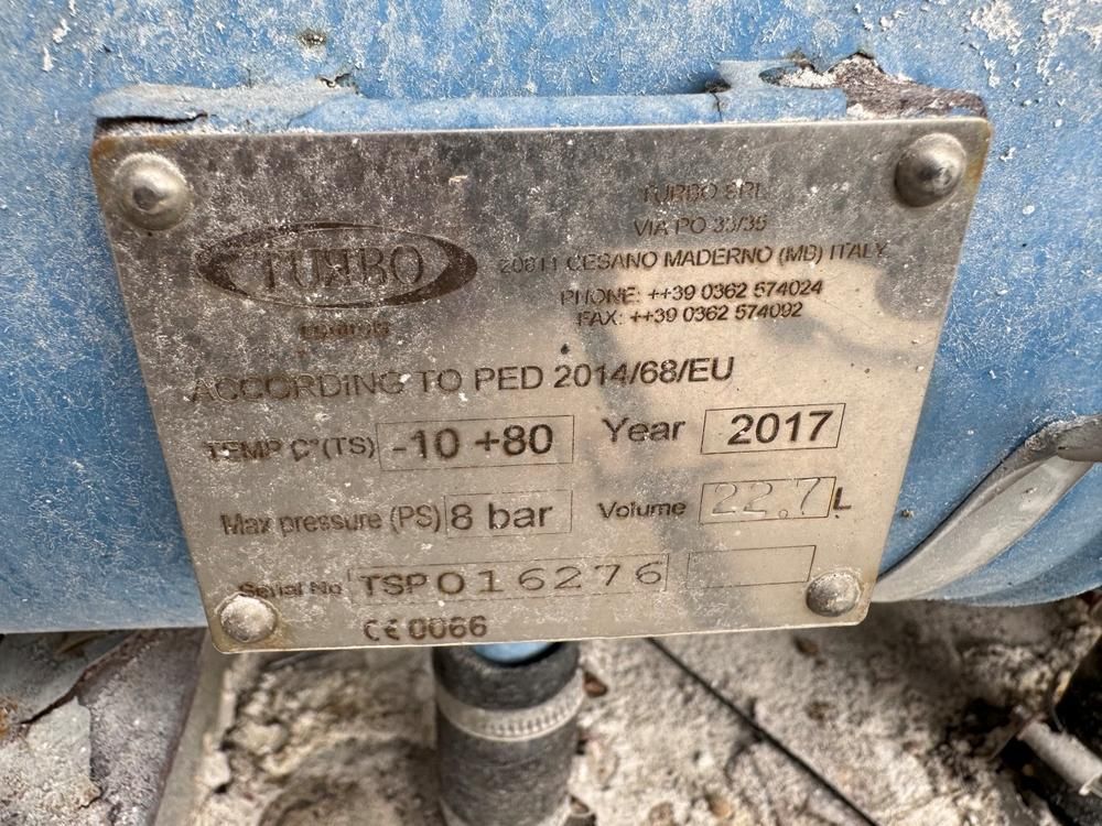 2017 Turbo filter and powder recovery unit (powder lift)