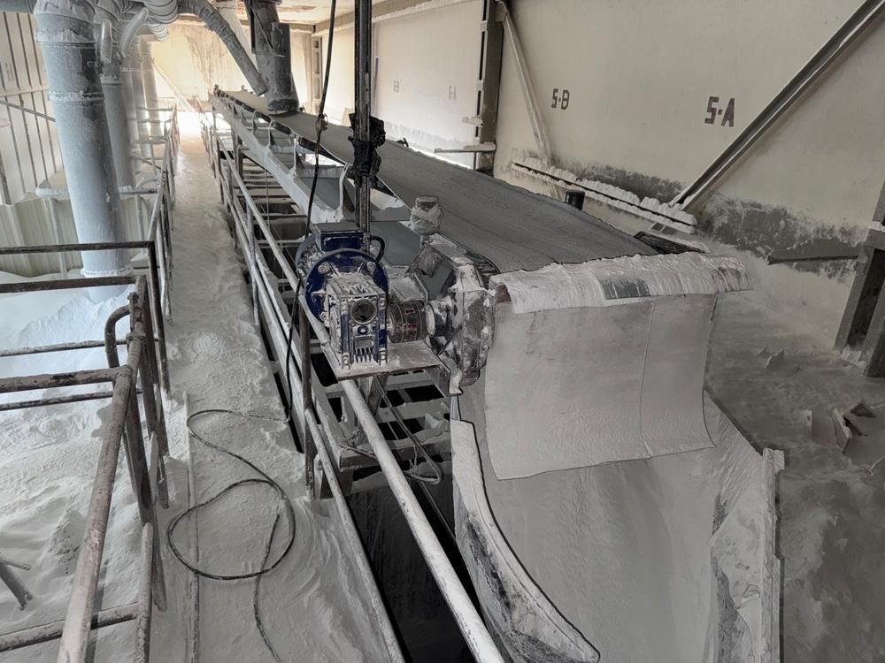 Hopper filling belt conveyor