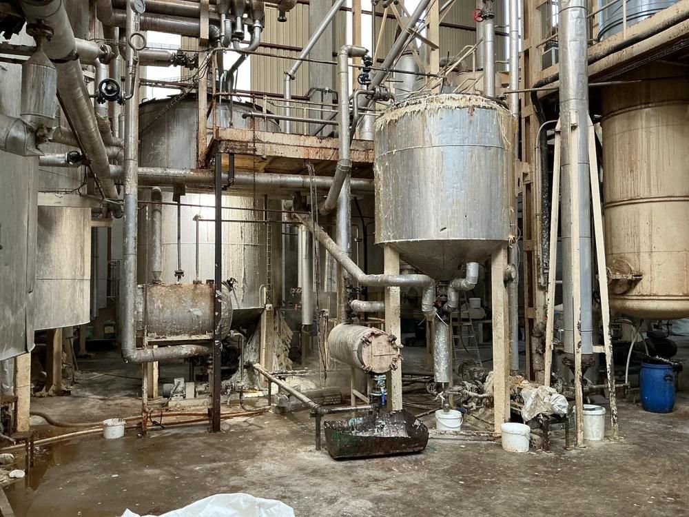 Various storage tanks