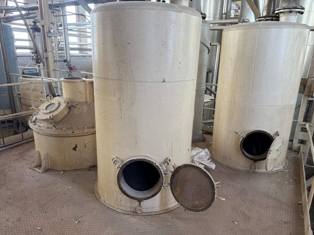 Various storage tanks