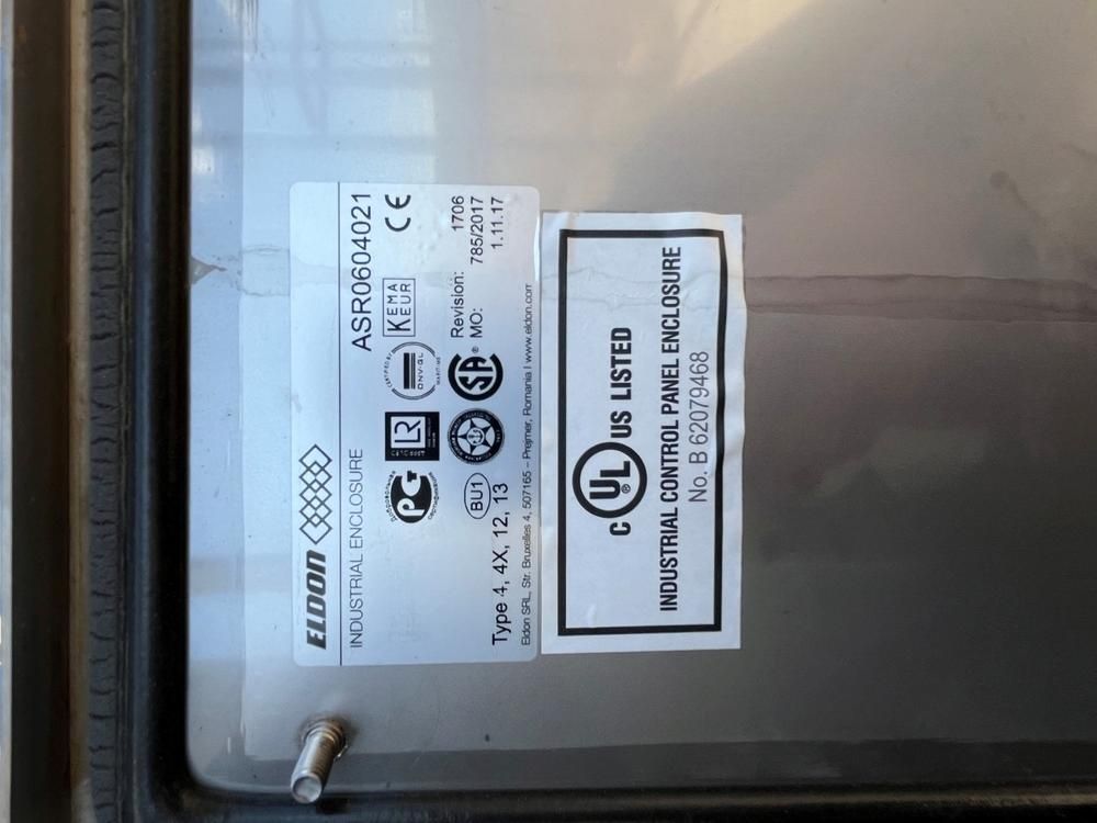 Eldon 4 4X 12 13 Industrial Tank Control Cabinet