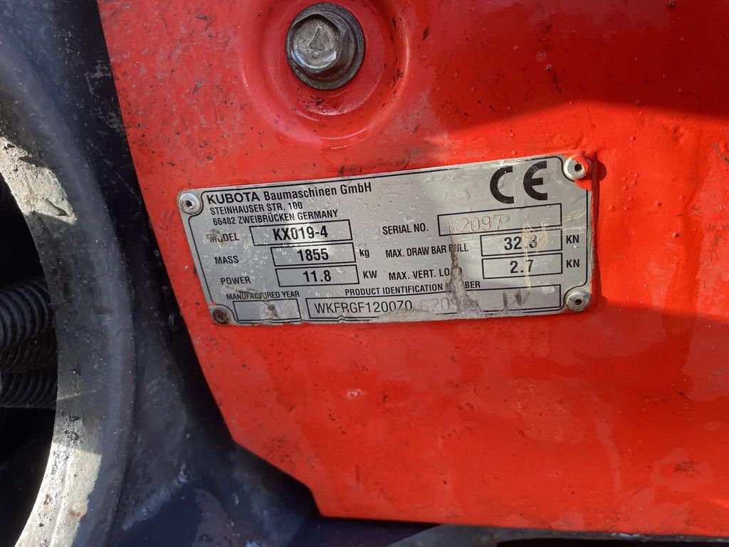 Kubota KX019-4 Graafmachine