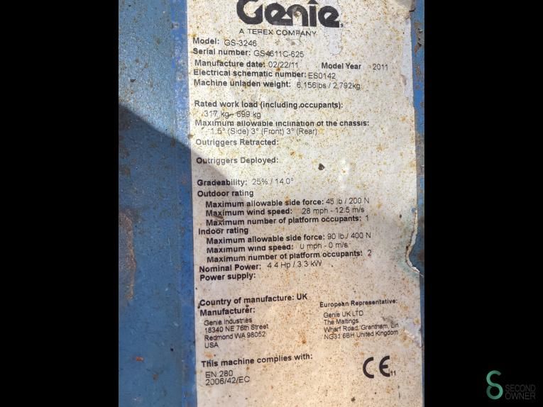 Scherenarbeitsbühne Genie GS-3246 2011