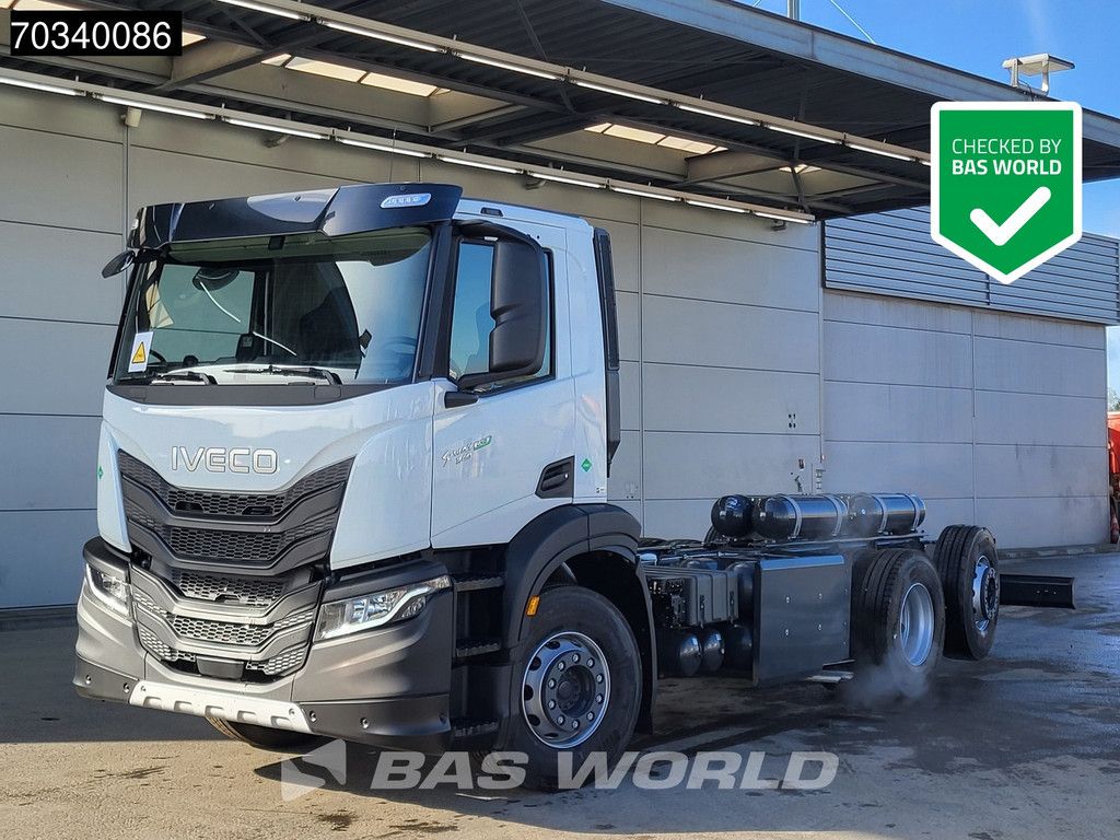 Iveco S-Way 340 6X2 NEW! CNG 420cm Lift+steering axle Gearbox PTO ACC