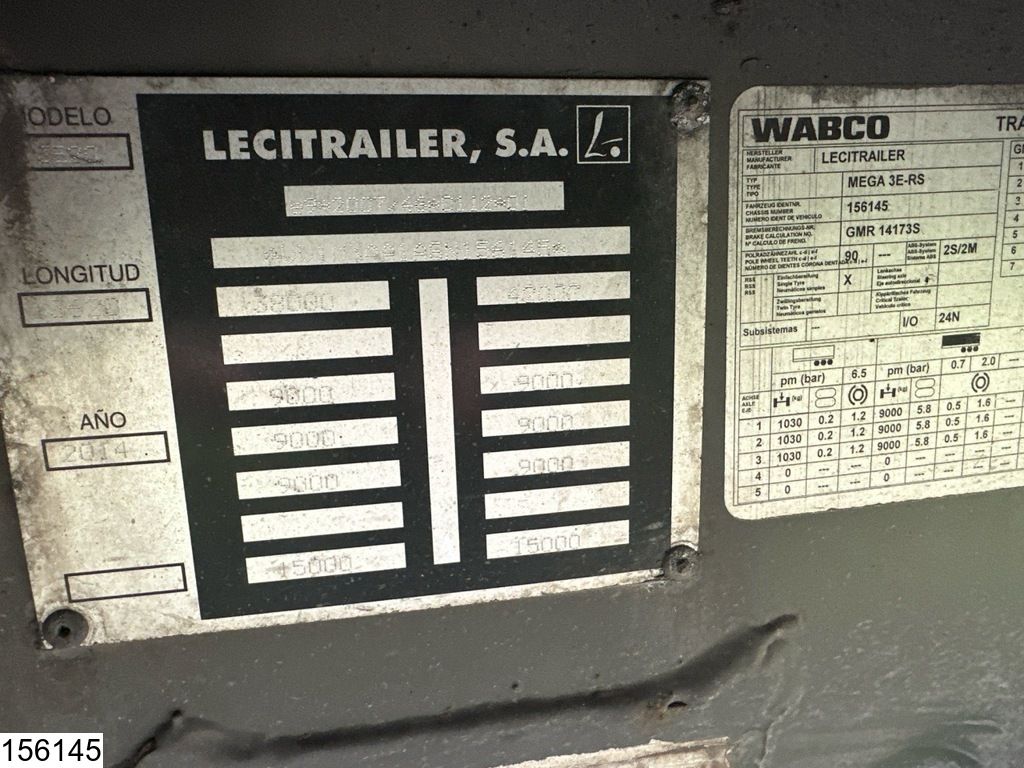 Lecitrailer Tautliner Lift axle