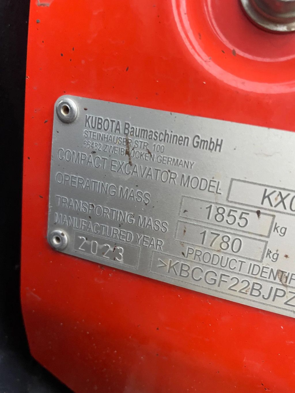 Kubota KX019-4 graafmachine slechts 417 uur