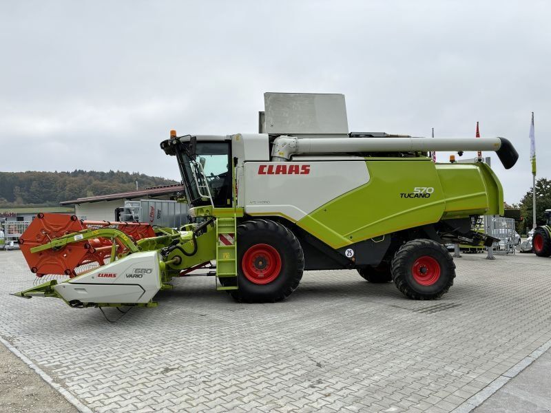 Claas TUCANO 570 + V680 RAPS + TW