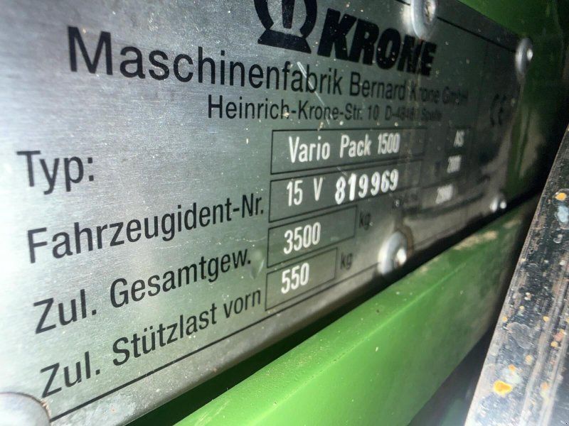 Krone Vario pack 1500 MC 9952 Ballen
