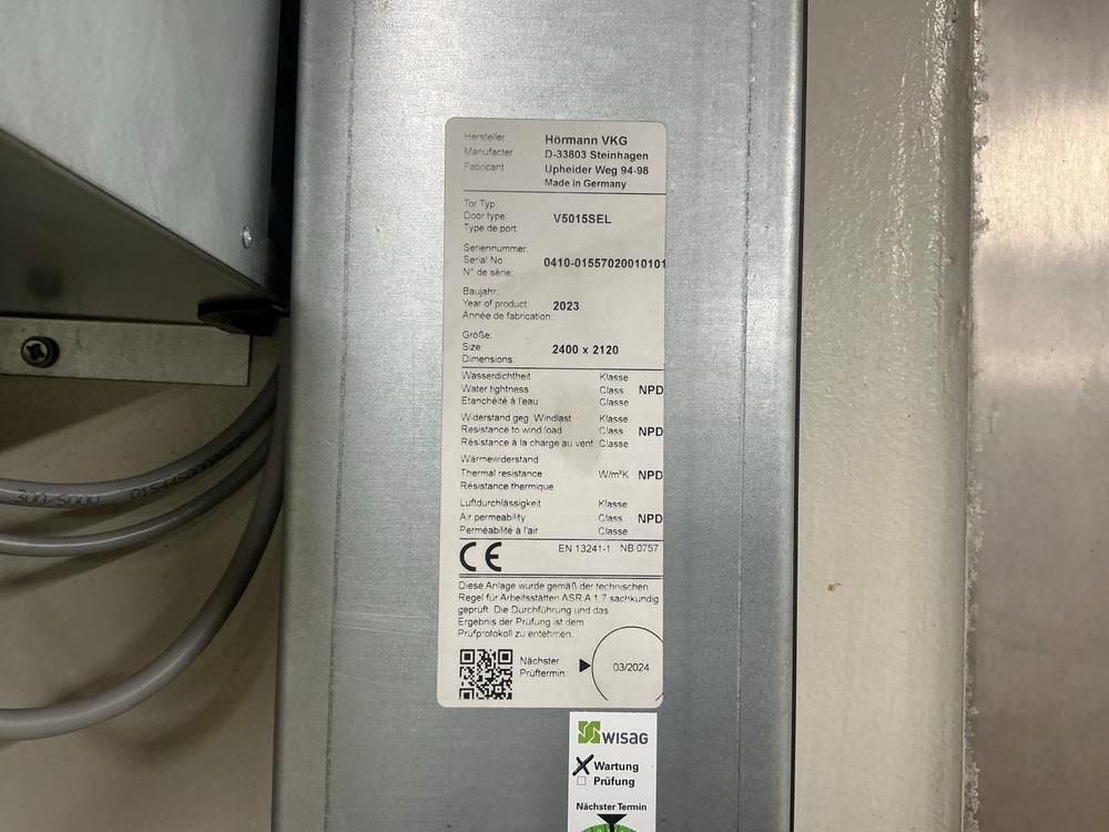 2023 Hörmann V5015SEL Schnelllauf-Rolltor