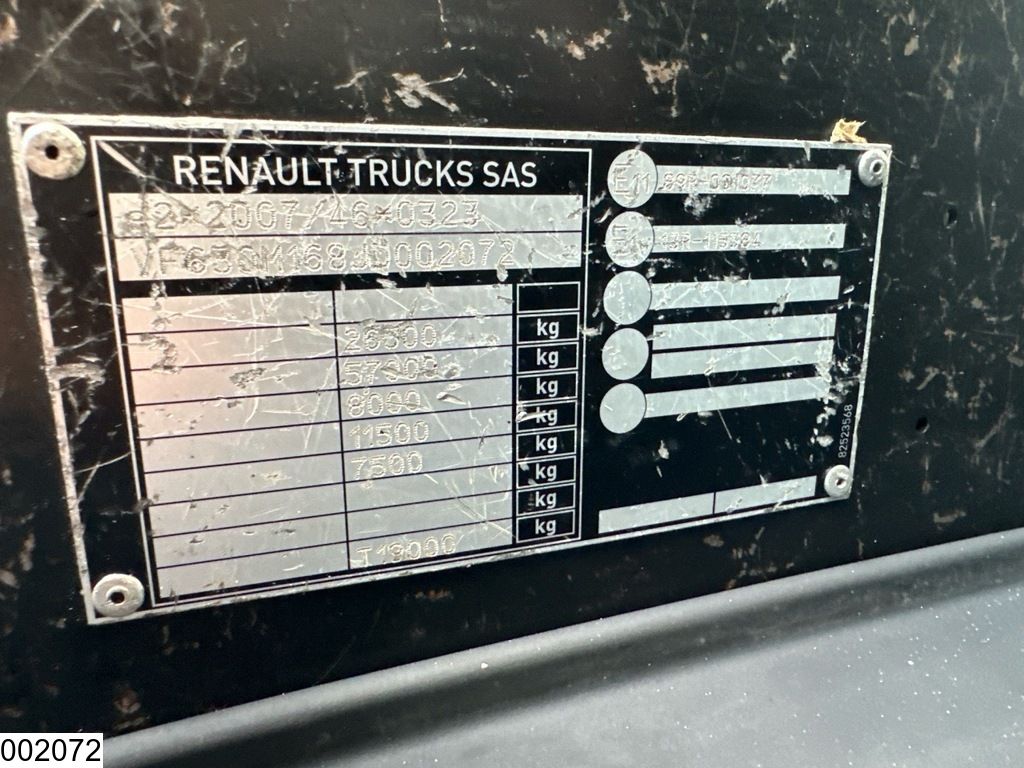 Renault C 380 EURO 6, 6x2, Palfinger