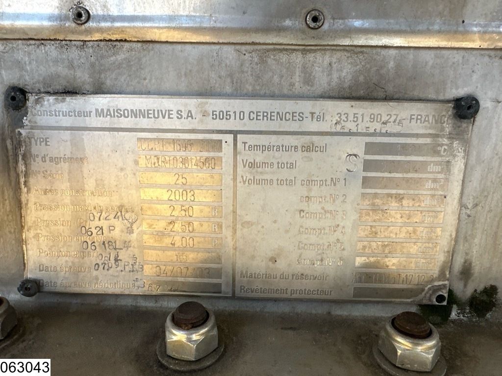 Maisonneuve Chemie ADR, 22.294 Liter, 1 Comp.