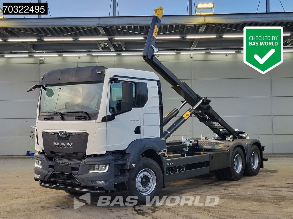MAN TGS 28.480 6X2 NEW! HYVA 26-60-S containersystem Automatic Euro 6