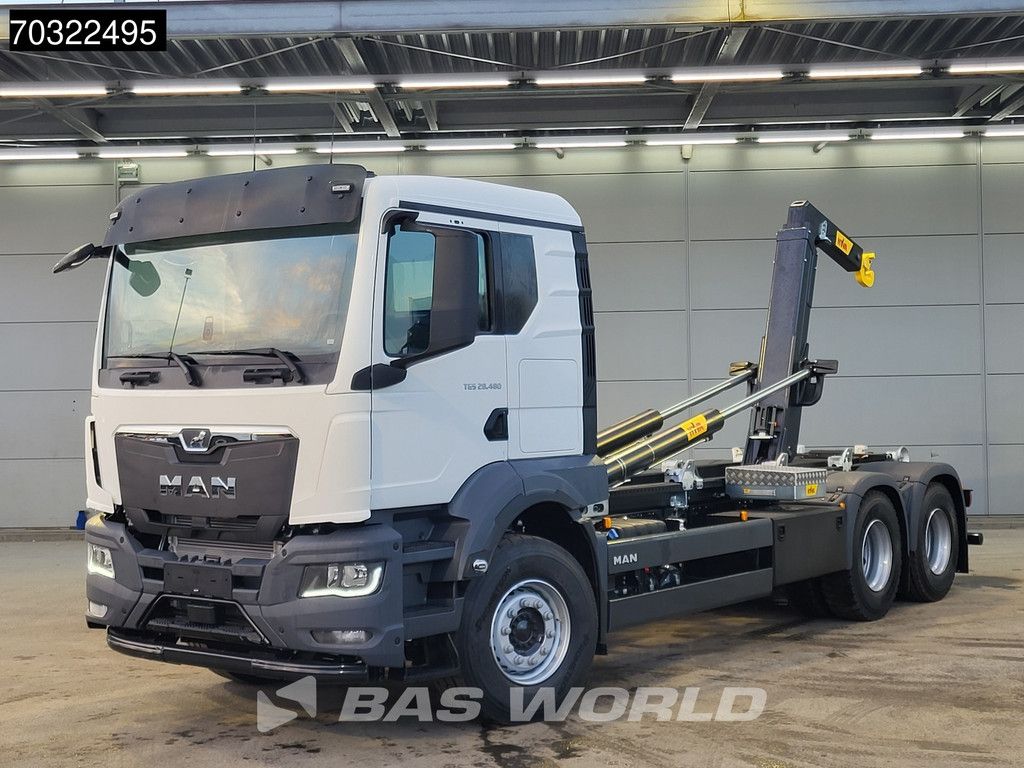 MAN TGS 28.480 6X2 NEW! HYVA 26-60-S containersystem Automatic Euro 6