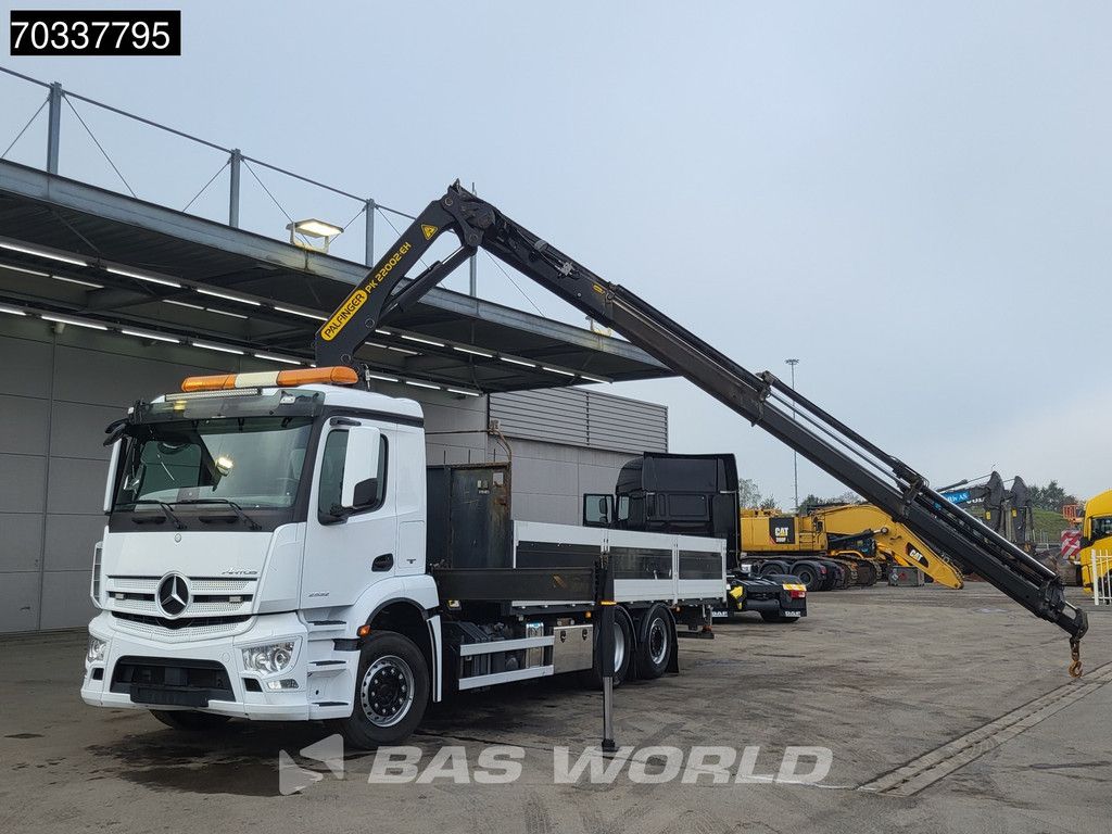 Mercedes Antos Antos 2532 6X2 Palfinger PK22002 EH crane Kran Lift+steering axle Euro 6