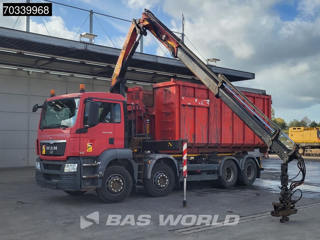 MAN TGS 35.360 8X4 Palfinger PK18002 EH Full Steel Marrel Hooklift Euro 5